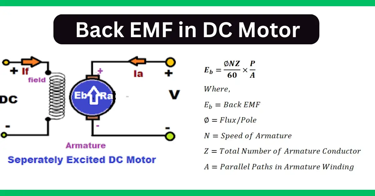 What Is The Formula Of Back Emf Of Dc Motor - Infoupdate.org