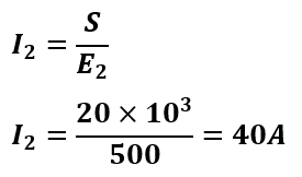 solved problem -  transformer secondary current