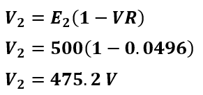 solved example-secondary terminal voltage of transformer at unity power factor