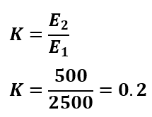 solved problem -  transformer voltage transformation ratio(K)