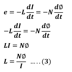 derivation of self inductance formula of a coil