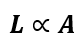 Inductance is directly proportional to the cross sectional area