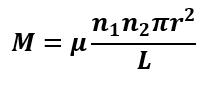 formula for the mutual inductance