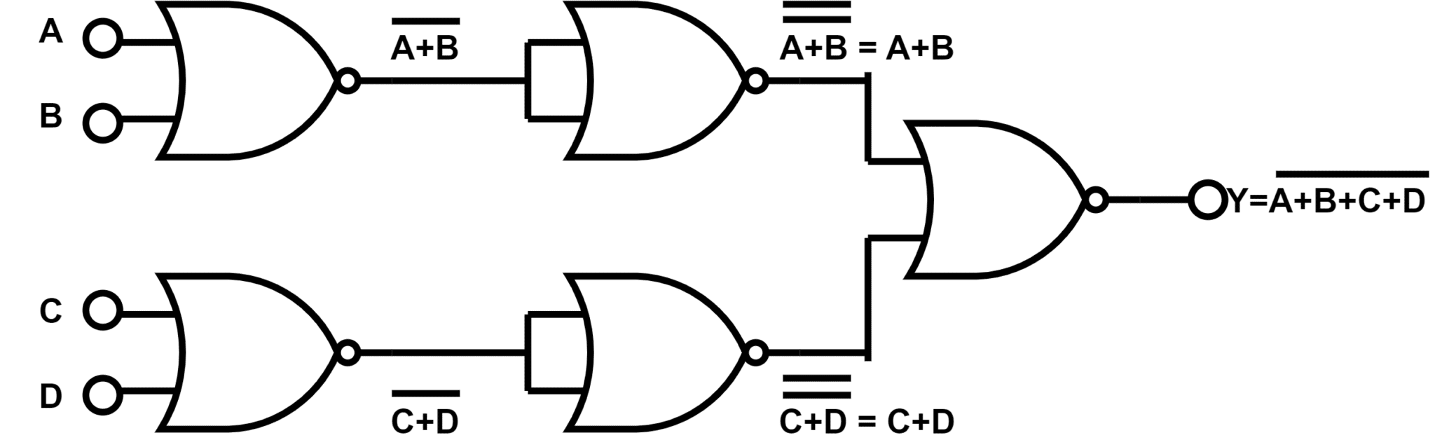 Logic NOR Gate- Symbol, Truth Table and Circuit Diagram