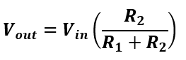 potential divider formula for ldr circuit