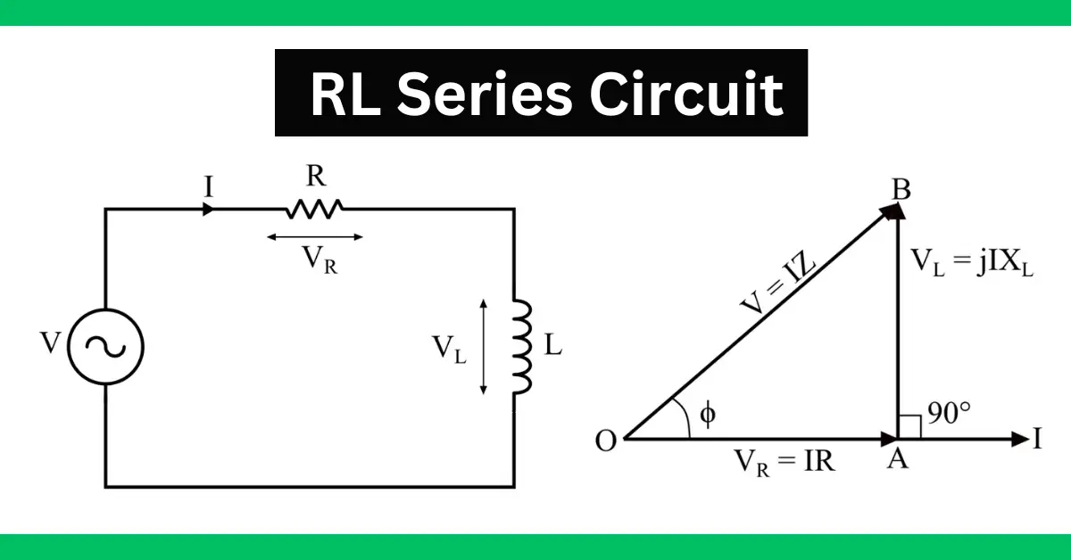 Rl Series Circuit Phasor Diagram And Equations 8911