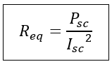 equivalent resistance referred to the high voltage side