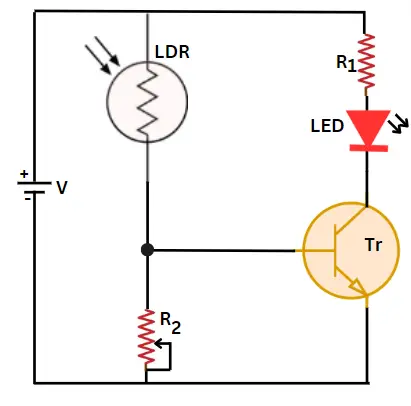 LDR Circuit Diagram 