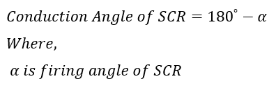 conduction angle of SCR