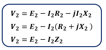 output voltage equation of the transformer