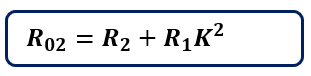 formula for secondary side equivalent resistance 