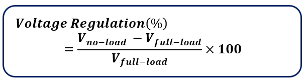 voltage Regulation Formula of the transformer