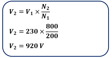 Solved Example on step-up Transformer