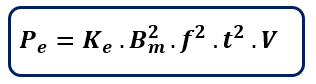 formula for Eddy Current Loss 