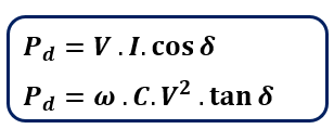 formula for Dielectric Loss in transformer